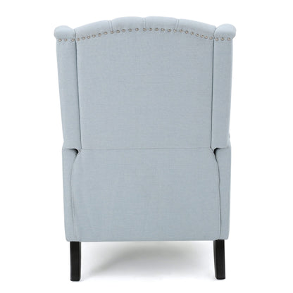 Walter Tufted Fabric Wingback Recliner Club Chair by Christopher Knight Home