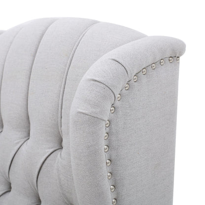 Walter Tufted Fabric Wingback Recliner Club Chair by Christopher Knight Home