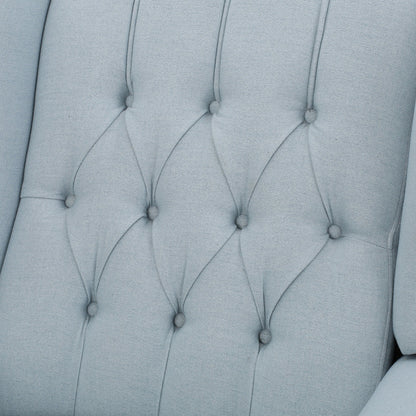 Walter Tufted Fabric Wingback Recliner Club Chair by Christopher Knight Home