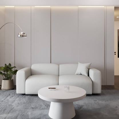 Whisper Upholstered Conversation Set with Modular Chairs, Attachable Arms and Ottoman Living Room Sectional Set