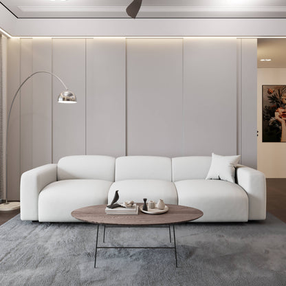 Whisper Upholstered Conversation Set with Modular Chairs, Attachable Arms and Ottoman Living Room Sectional Set