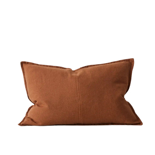 Como Linen Stonewashed Vintage Look Lumbar Cushion