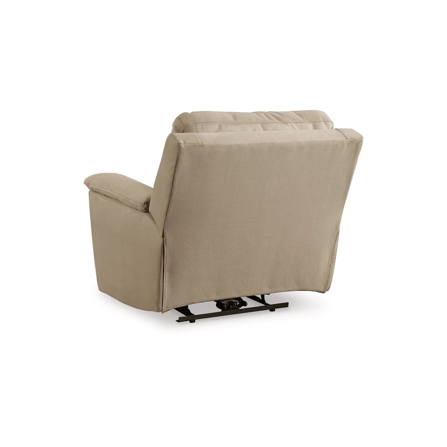 Zane Power Recliner Sofa Chair, USB Port, 91 Inch, Beige Faux Nubuck Suede