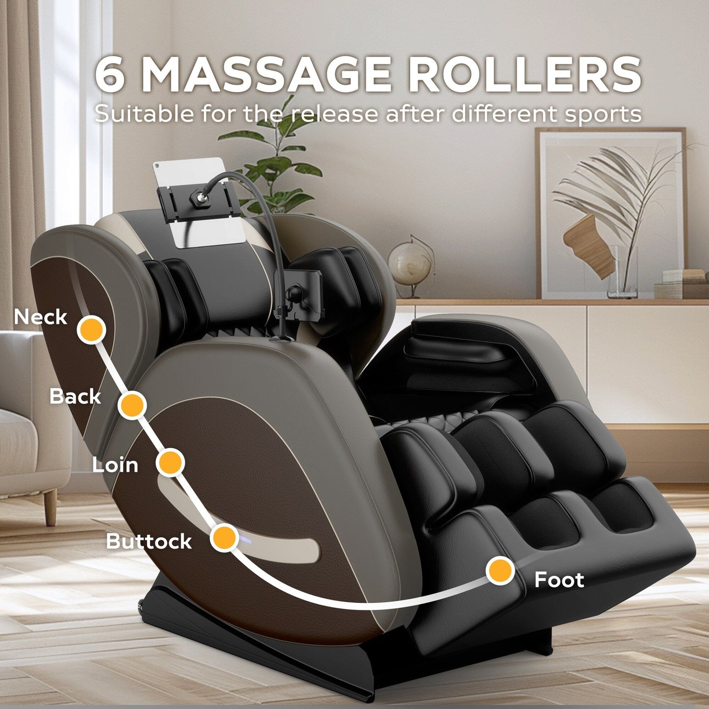 Zero Gravity Massage Recliner with Full Body Air Massage & Bluetooth