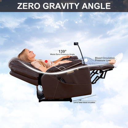 Zero Gravity Power Recliner with comfortable lying degree