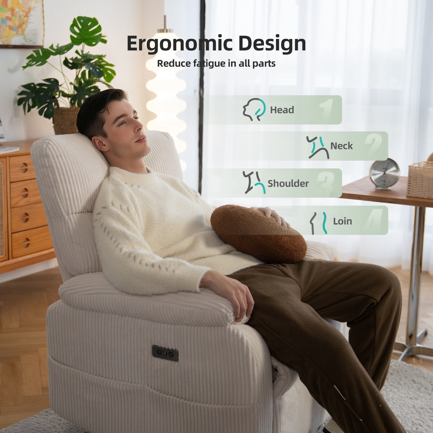 Zero?Gravity Power Recliner Chair with USB & Ergonomic Design
