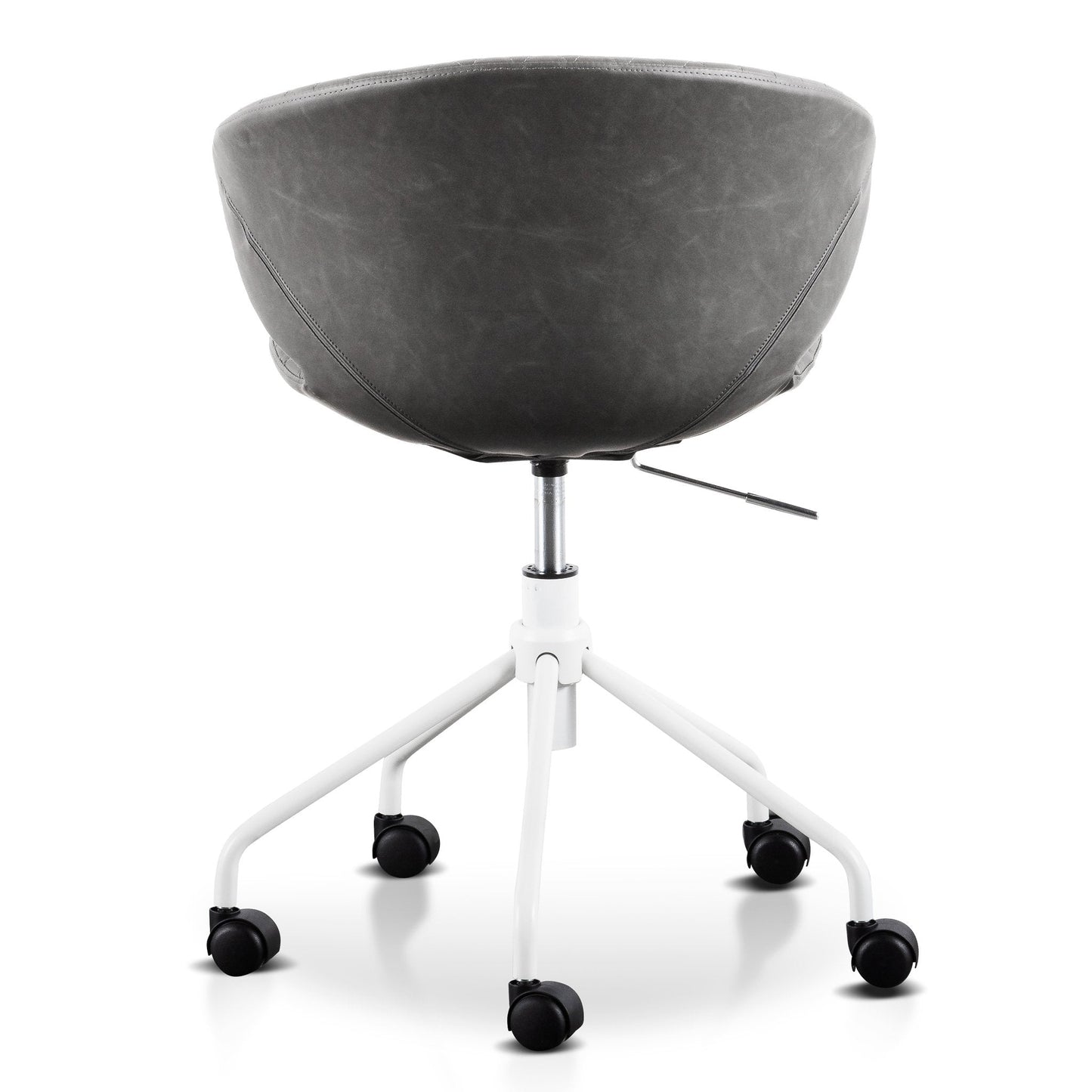 Amos Office Chair - Charcoal with White Base