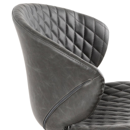 Amos Office Chair - Charcoal with White Base