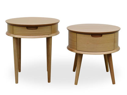Asta Scandinavian Lamp Side Table - Natural