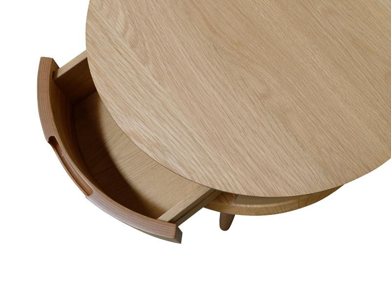 Asta Scandinavian Lamp Side Table - Natural