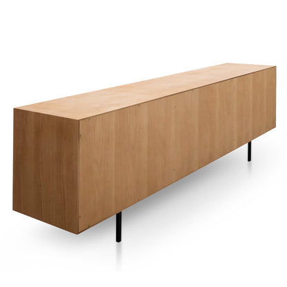 Bolton 2.2m Wooden TV Unit - Natural - Last One