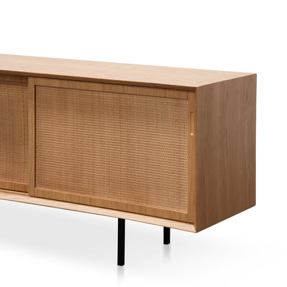 Bolton 2.2m Wooden TV Unit - Natural - Last One
