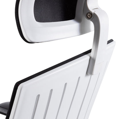 Caleb Mesh Office Chair - Black and White