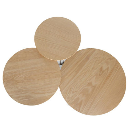Carmella Side Table Set - Natural - Black