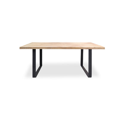 Dalton Reclaimed Elm Wood 1.5m Dining Table - Rustic Natural