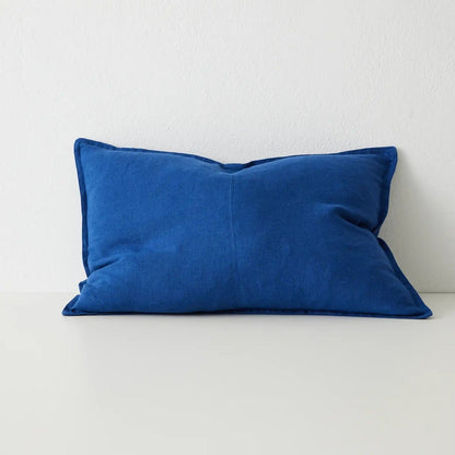 Como Linen Stonewashed Vintage Look Lumbar Cushion