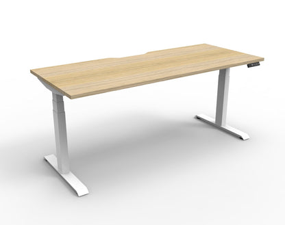 Boost Plus 1.2m Single Sided Workstation - Natural & White