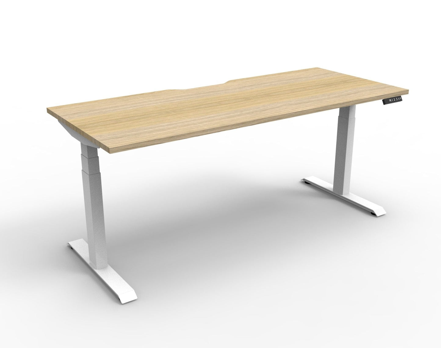 Boost Plus 1.2m Single Sided Workstation - Natural & White