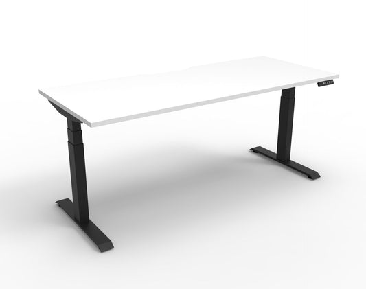 Boost Plus 1.2m Single Sided Workstation - White & Black