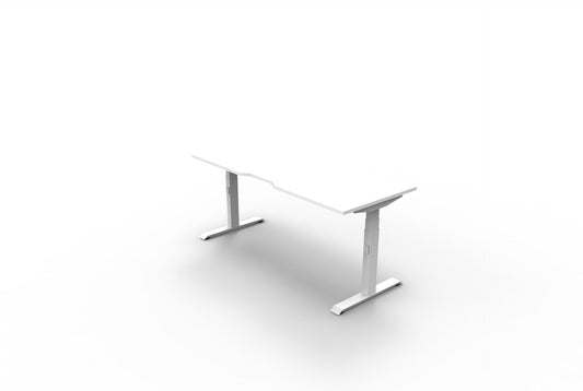 Boost Plus 1.8m Single Sided Workstation - White