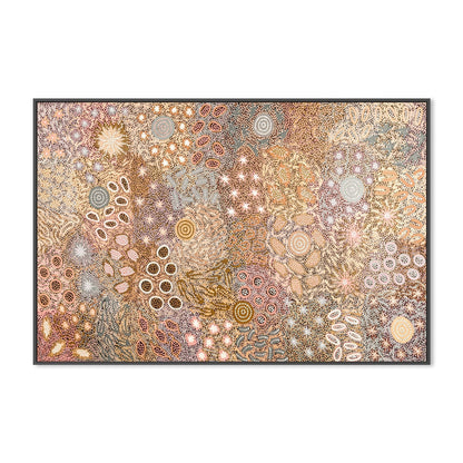 Body Painting Ceremony, Peachy Tones, By Michelle Possum Nungurrayi