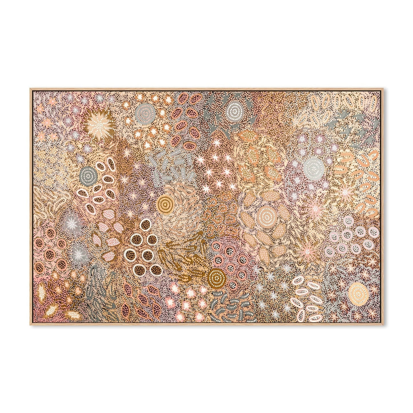 Body Painting Ceremony, Peachy Tones, By Michelle Possum Nungurrayi
