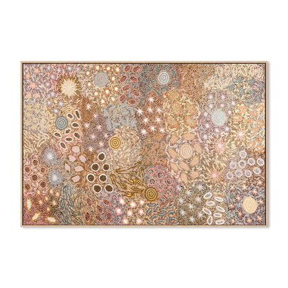 Body Painting Ceremony, Peachy Tones, By Michelle Possum Nungurrayi
