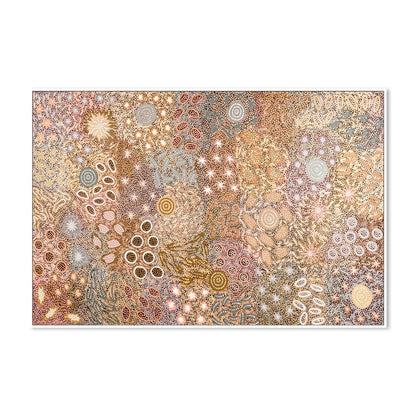Body Painting Ceremony, Peachy Tones, By Michelle Possum Nungurrayi